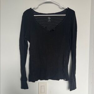 Classic Black Long Sleeve Women's Tee